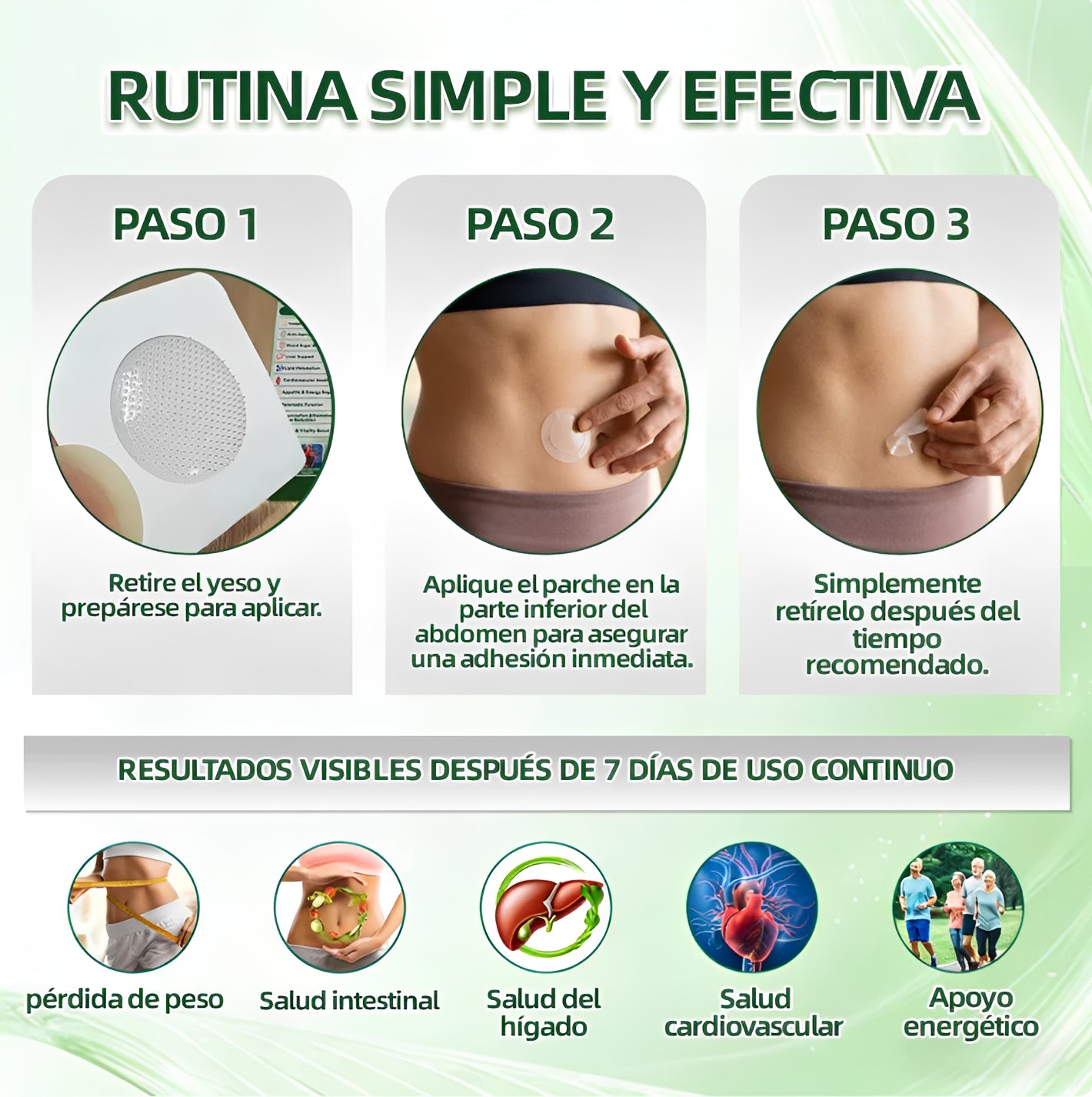 Tienda Oficial | 𝐻𝑒𝑎𝑙𝑟𝑖𝑧𝑒® 𝑴𝒐𝒓𝒊𝒏𝒈𝗮 · 𝐁𝐞𝐫𝐛𝐞𝐫𝐢𝐧𝐞 × 𝙉𝘼𝐃+ 𝟏2-en-1 𝗔𝗱𝘃𝗮𝗻𝗰𝗲𝗱 𝙉𝙖𝙣𝙤 𝙈𝙞𝙘𝙧𝙤𝙣𝙚𝙚𝐝𝐥𝐞 𝐏𝐚𝑡𝑐𝚑 🇨🇱 (Solo una vez al día, cambios visibles en 7 días) 👨‍⚕️ Para obesidad, piel flácida, diabetes, apnea del sueño, problemas articulares y más💝